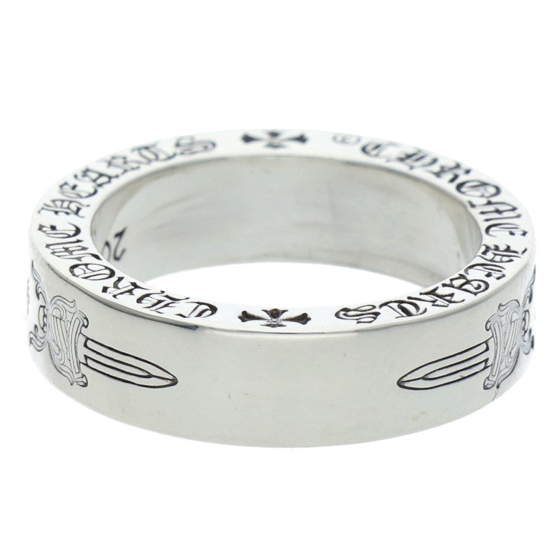 Chrome Hearts 6mm Spacer Dagger Silver Ring Size US 6