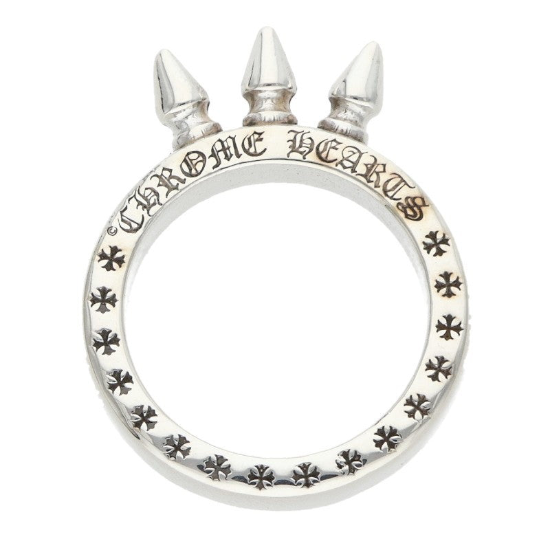 Chrome Hearts Baby Ball 3 Spike Silver Ring Size 1.5
