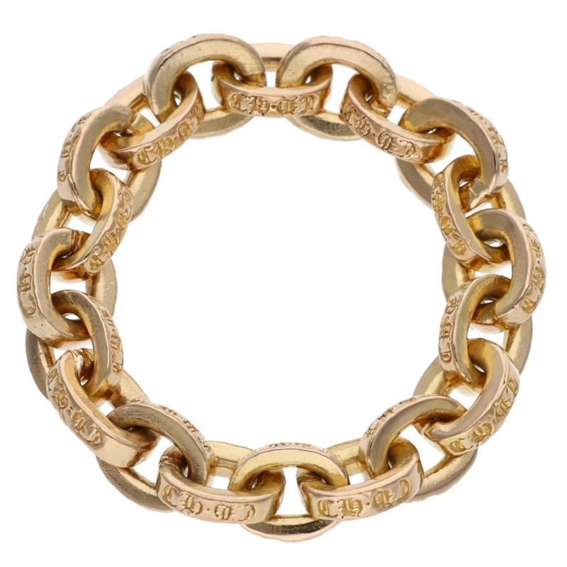 Chrome Hearts 22K Paper Chain Gold Ring Size ONE SIZE