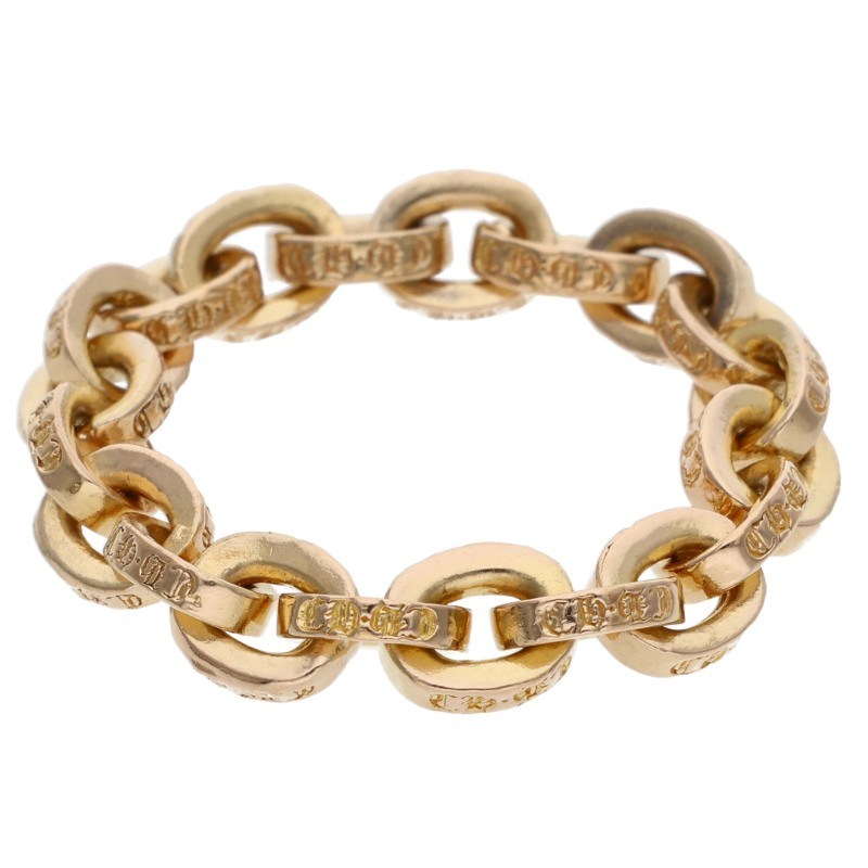 Chrome Hearts 22K Paper Chain Gold Ring Size ONE SIZE