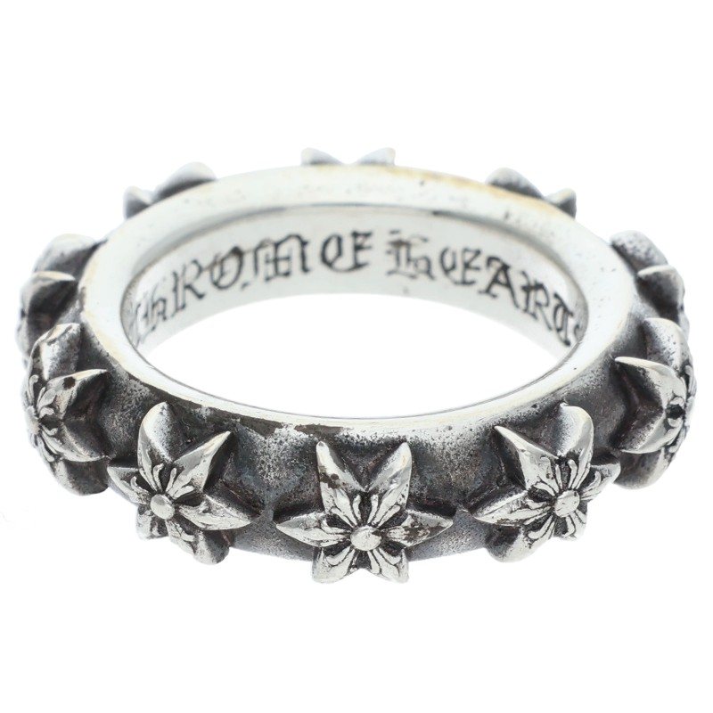 Chrome Hearts STAR BAND Silver Ring Size ONE SIZE