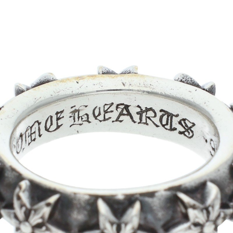 Chrome Hearts STAR BAND Silver Ring Size ONE SIZE