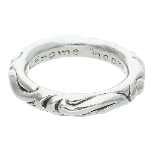 Chrome Hearts SCRL BAND Silver Ring Size ONE SIZE
