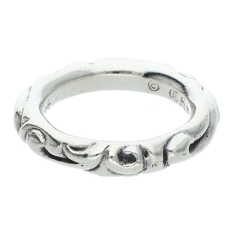 Chrome Hearts SCRL BAND Silver Ring Size ONE SIZE