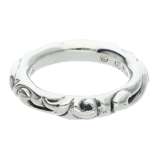 Chrome Hearts SCRL BAND Silver Ring Size ONE SIZE