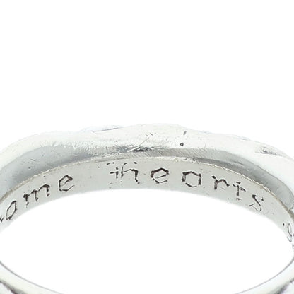Chrome Hearts SCRL BAND Silver Ring Size ONE SIZE