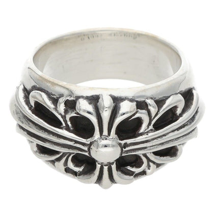 Chrome Hearts FLRL CRS Sterling Silver Ring Size 18.5