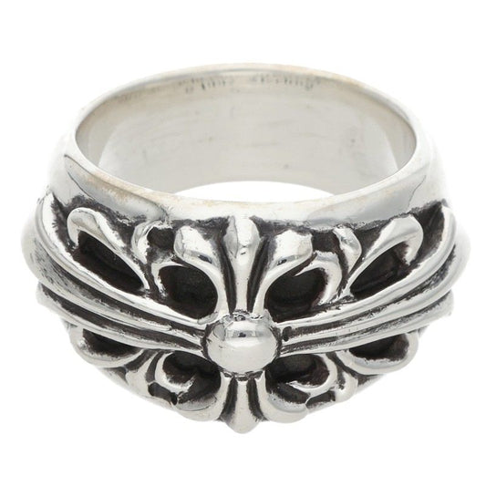 Chrome Hearts FLRL CRS Sterling Silver Ring Size 18.5