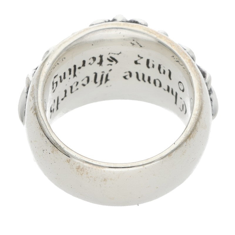 Chrome Hearts FLRL CRS Sterling Silver Ring Size 18.5