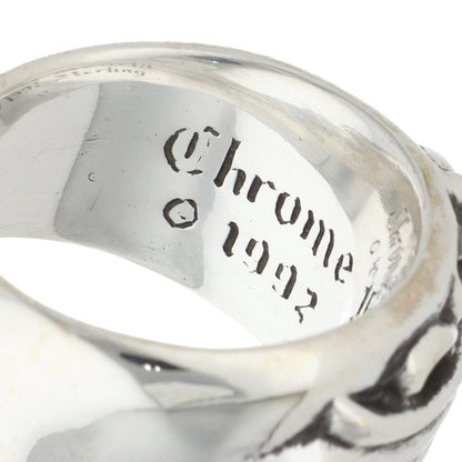 Chrome Hearts FLRL CRS Sterling Silver Ring Size 18.5