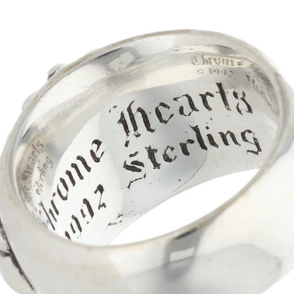 Chrome Hearts FLRL CRS Sterling Silver Ring Size 18.5