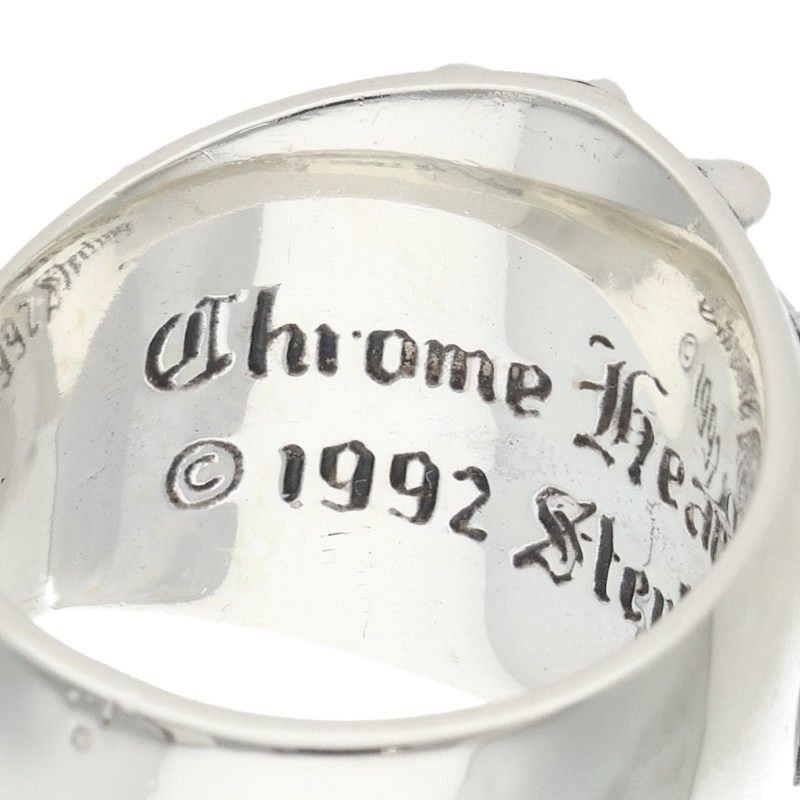 Chrome Hearts Keeper Sterling Silver Ring Size 21.5