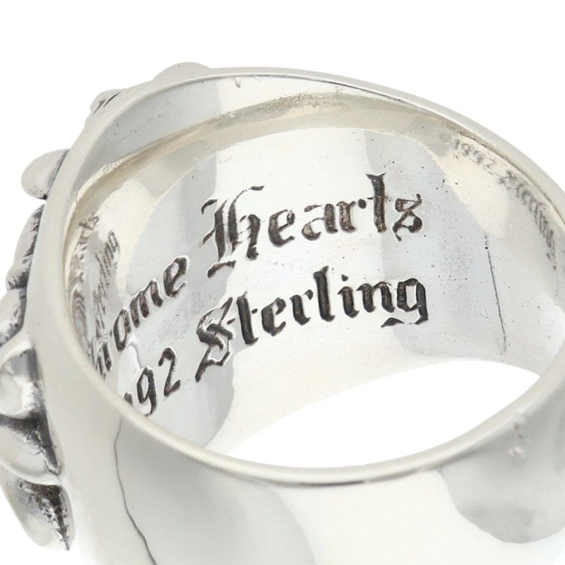 Chrome Hearts Keeper Sterling Silver Ring Size 21.5
