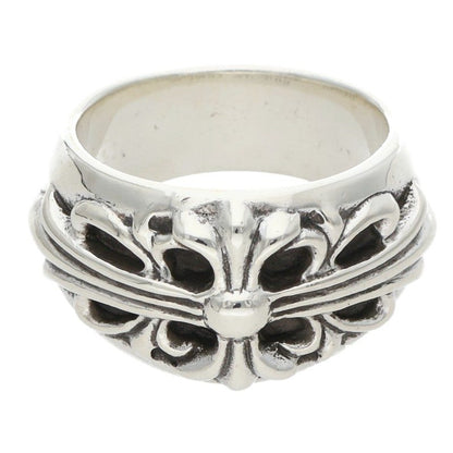 Chrome Hearts FLRL CRS Sterling Silver Ring Size US 8