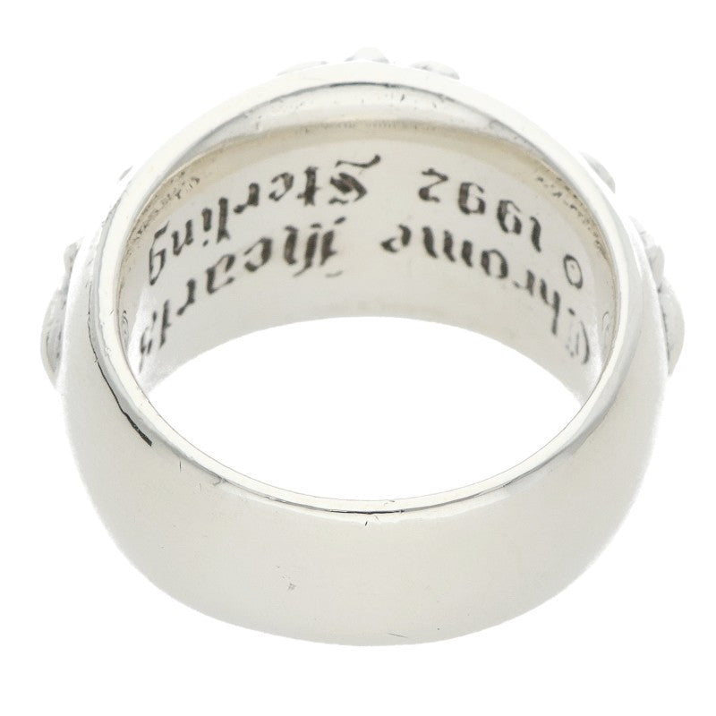 Chrome Hearts FLRL CRS Sterling Silver Ring Size US 8