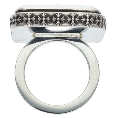 Chrome Hearts SQ COCK TAIL Silver Ring Size ONE SIZE