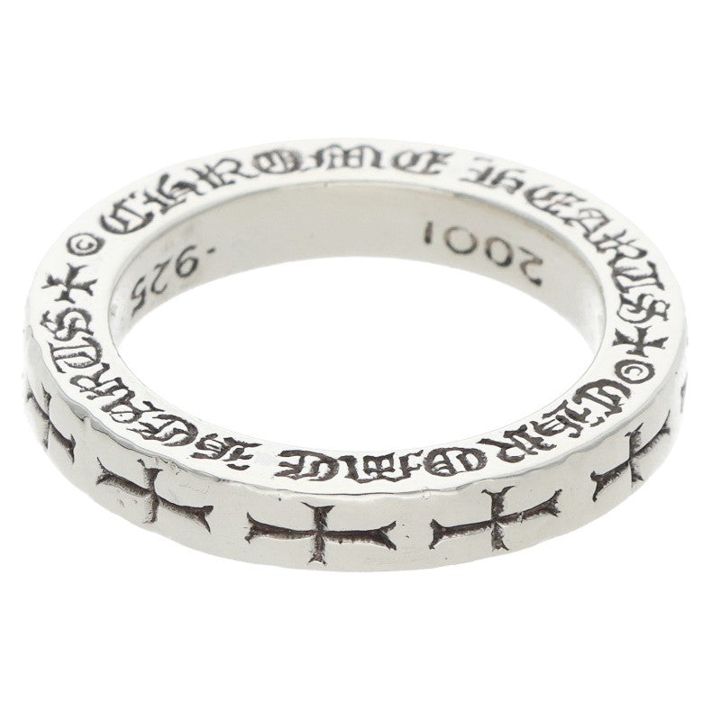 Chrome Hearts 3mm Spacer FUCKYOU 925 Silver Ring Size 8.5