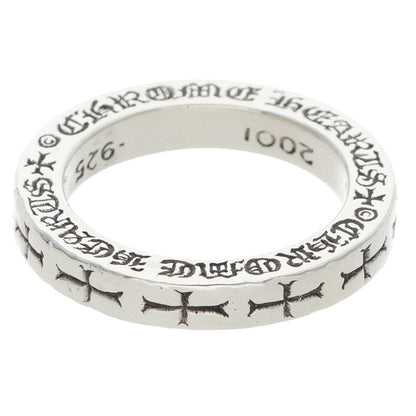 Chrome Hearts 3mm Spacer FUCKYOU 925 Silver Ring Size 8.5
