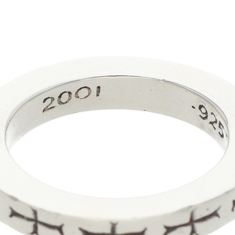 Chrome Hearts 3mm Spacer FUCKYOU 925 Silver Ring Size 8.5