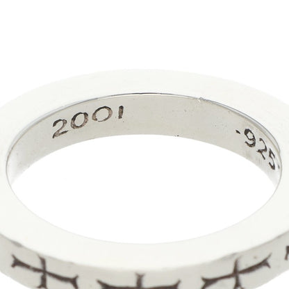 Chrome Hearts 3mm Spacer FUCKYOU 925 Silver Ring Size 8.5