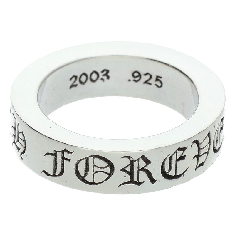 Chrome Hearts 6mm Spacer FOREVER Silver Ring Size ONE SIZE