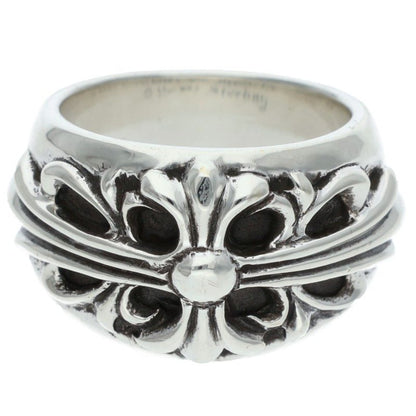 Chrome Hearts FLRL CRS Sterling Silver Ring Size US 6