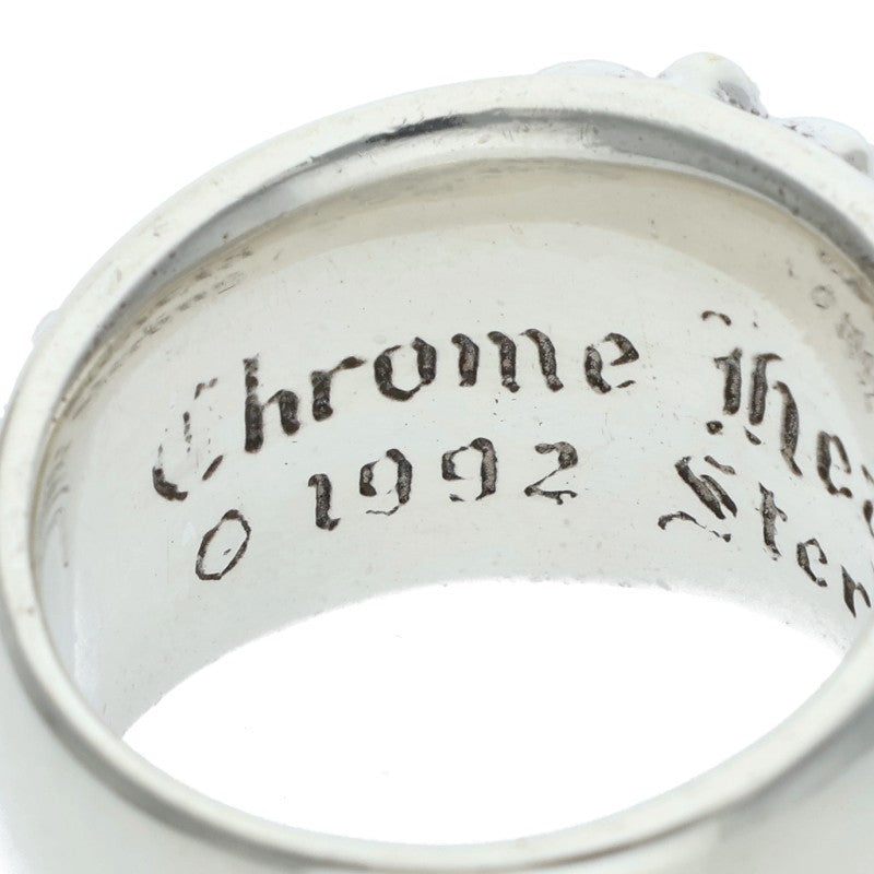 Chrome Hearts FLRL CRS Sterling Silver Ring Size US 6