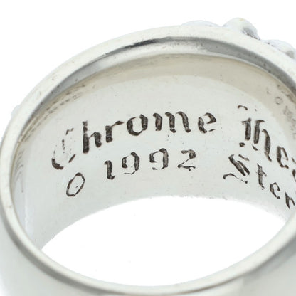 Chrome Hearts FLRL CRS Sterling Silver Ring Size US 6