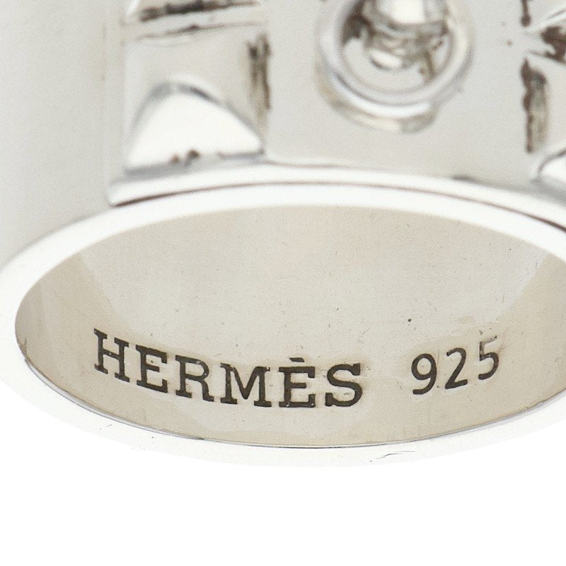 HERMES Collier de Chien GM 925 Silver Ring Size US 7.5