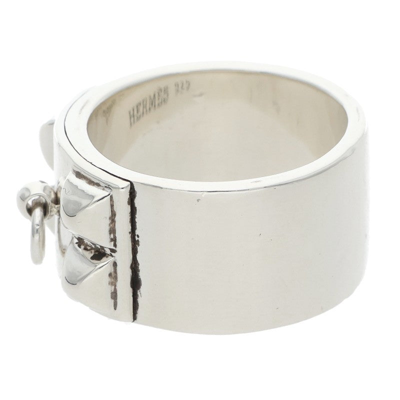 HERMES Collier de Chien GM 925 Silver Ring Size US 7.5