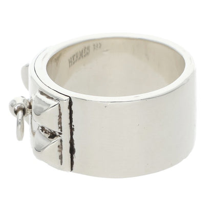 HERMES Collier de Chien GM 925 Silver Ring Size US 7.5