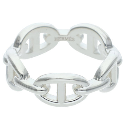 HERMES Chaine d'Ancre Enchainee PM Silver Ring Size US 8.5