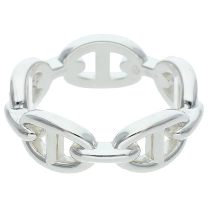 HERMES Chaine d'Ancre Enchainee PM Silver Ring Size US 8.5
