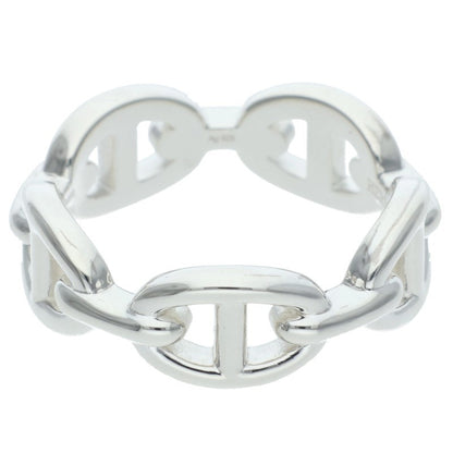 HERMES Chaine d'Ancre Enchainee PM Silver Ring Size US 8.5