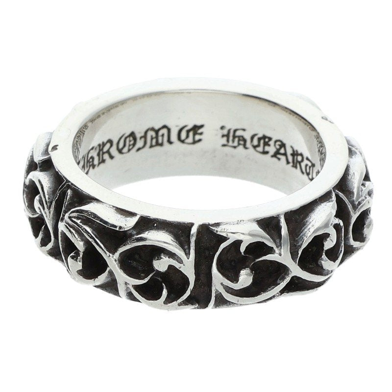 Chrome Hearts Eternity Vine Band Silver Ring Size US 8