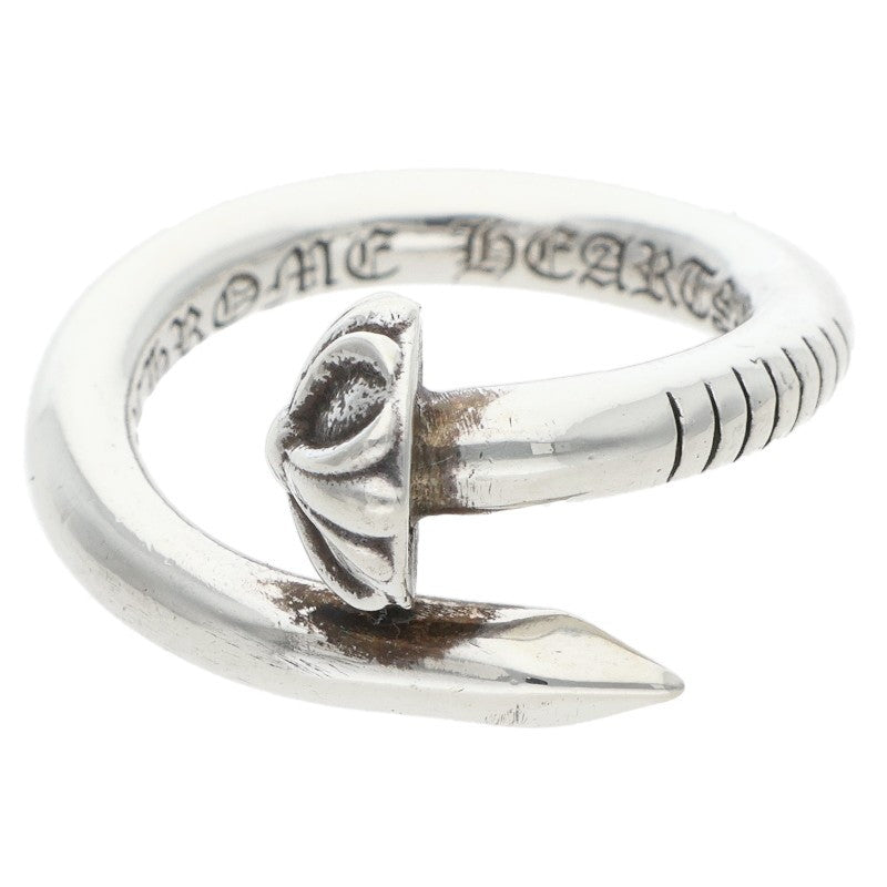 Chrome Hearts Nail Cross Ball Silver Ring Size 7.5