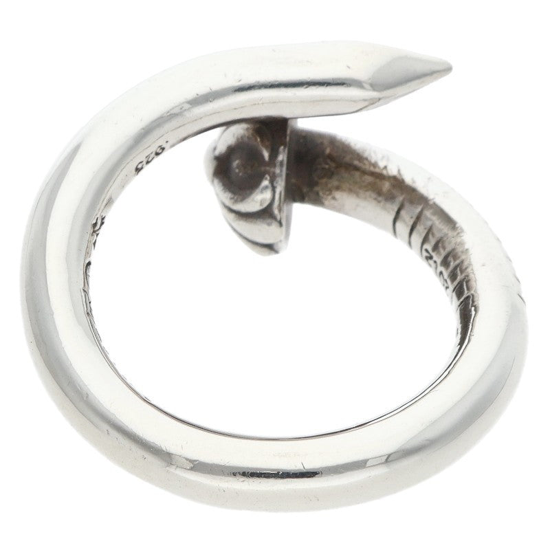 Chrome Hearts Nail Cross Ball Silver Ring Size 7.5