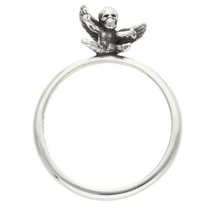 Chrome Hearts Bubblegum FOTI Silver Ring Size 13.5