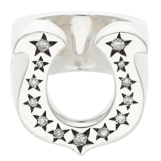 TENDERLOIN T-H.S Horseshoe Diamond Ring Silver Size ONE SIZE