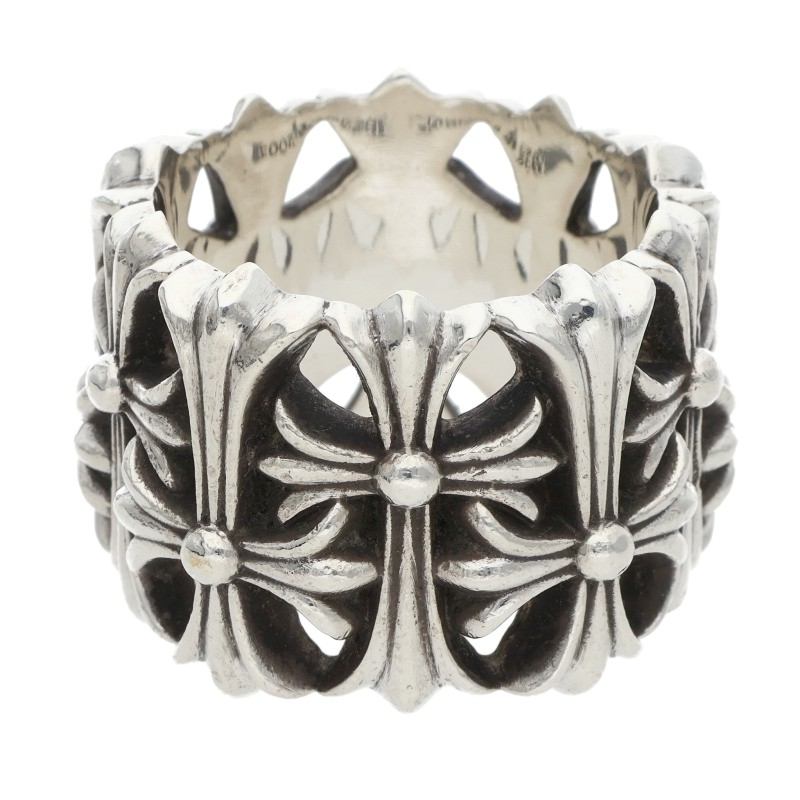 Chrome Hearts Cemetery Cross Silver Ring Size ONE SIZE