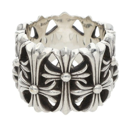 Chrome Hearts Cemetery Cross Silver Ring Size ONE SIZE