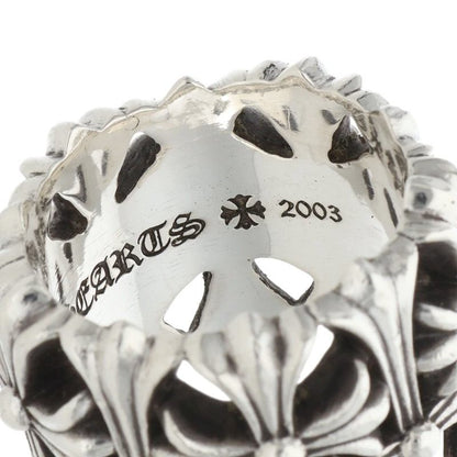 Chrome Hearts Cemetery Cross Silver Ring Size ONE SIZE