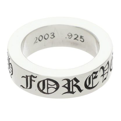 Chrome Hearts 6mm Spacer Forever Silver Ring Size US 4
