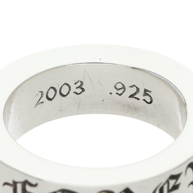 Chrome Hearts 6mm Spacer Forever Silver Ring Size US 4