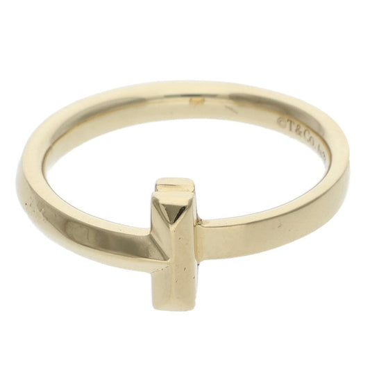 TIFFANY&Co. T One 18K Yellow Gold Ring Size ONE SIZE