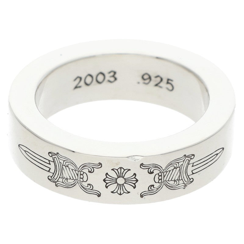 Chrome Hearts 6mm Spacer Dagger Silver Ring Size ONE SIZE