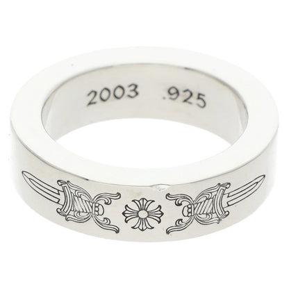 Chrome Hearts 6mm Spacer Dagger Silver Ring Size ONE SIZE
