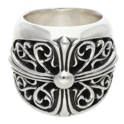 Chrome Hearts CLASSIC OVAL Cross Silver Ring Size US 8