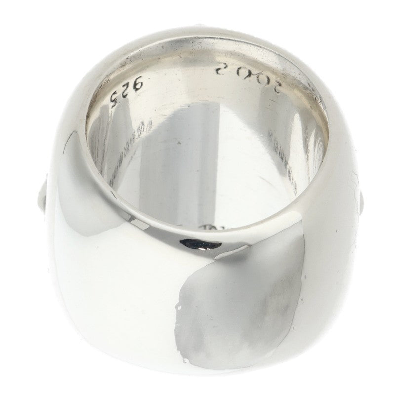 Chrome Hearts CLASSIC OVAL Cross Silver Ring Size US 8