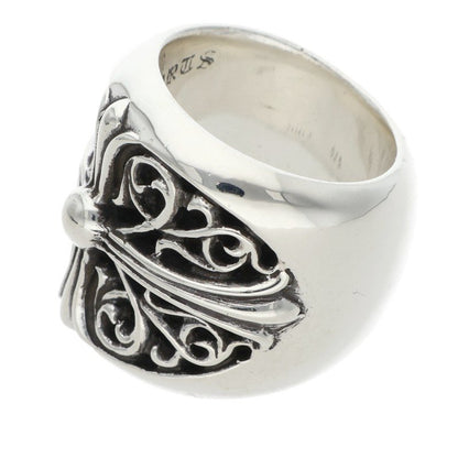 Chrome Hearts CLASSIC OVAL Cross Silver Ring Size US 8